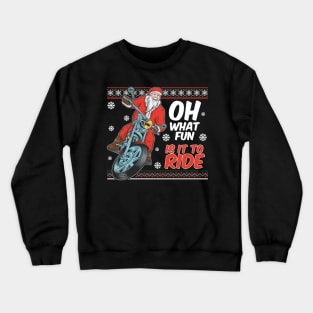 Festive Holiday Santa claus is coming to town Crewneck Sweatshirt